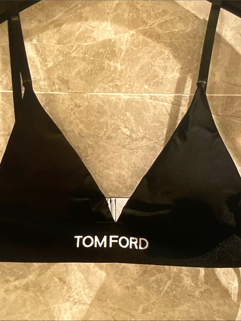 Tom Ford Black Satin Camisole Bralette and Shorts Set - Picture 3 of 6